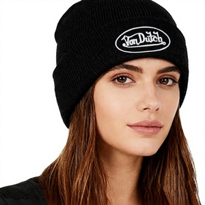 Autumn Winter Fashion Men's Women's Outdoor Beanies Knitted 100% Acrylic Common Fabric <b>Warm</b> <b>Hat</b> Character Style 56-58cm Head - Product Image 2