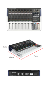 Mezclador de <span class=keywords><strong>Audio</strong></span> Profesional de Metal de 350 W y 16 Canales con Amplificador de Potencia, 99 Efectos DSP, Interfaz USB para Escenario y Reproductor de Música - Product Image 5