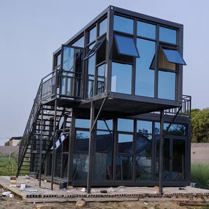 20-voet ademende prefab containerhuizen, glazen wanden, mobiele containerkantoren, modulaire microhuizen, slaapkamer, school - Product Image 1