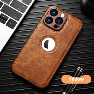 Custodia per telefono in pelle Business di fascia alta Apple per <span class=keywords><strong>iPhone</strong></span> <span class=keywords><strong>14</strong></span> <span class=keywords><strong>Pro</strong></span> <span class=keywords><strong>Max</strong></span> 13 12 copertura completa tinta unita Cover protettiva impugnatura del telefono - Product Image 2