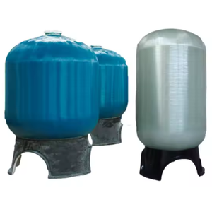 Réservoir adoucisseur FRP 1054 à prix abordable - Récipient sous pression couleur naturelle 150 psi pour le traitement de l'eau - Product Image 1