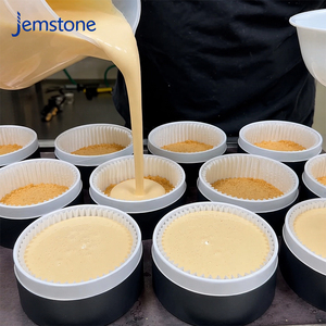 บรรจุภัณฑ์กล่องกระดาษทรงกระบอกสำหรับชีสเค้กแบบเป็นมิตรต่อสิ่งแวดล้อม ทำจากกระดาษแข็งทรงกลม เกรดสำหรับอาหาร เหมาะสำหรับใส่เค้กบาสก์ - Product Image 2