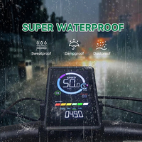 Odómetro Eléctrico de 24V 36V 48V 60V, Pantalla LCD para Bicicleta Eléctrica, Pantalla Izquierda M7C-2, Ordenador de Ciclismo Colorido para Bicicleta de Montaña y Carretera