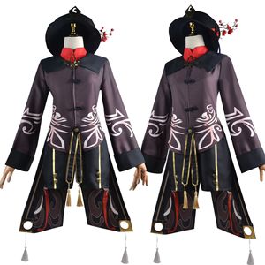 Genshin Impact Hutao <span class=keywords><strong>Cosplay</strong></span> disfraz uniforme peluca <span class=keywords><strong>Cosplay</strong></span> Anime juego <span class=keywords><strong>Hu</strong></span> <span class=keywords><strong>Tao</strong></span> estilo chino disfraces de Halloween para mujeres - Product Image 4