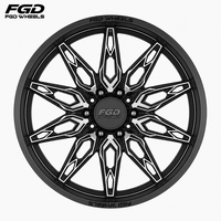 Jantes forgées en alliage de 22, 24 et 26 pouces, style H, alésage 5x4.5, 20x10, pour GMC Sierra 2500HD et camions lourds Ford
