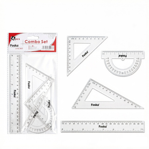 ชุดเครื่อง<span class=keywords><strong>ม</strong></span>ือเรขา<span class=keywords><strong>คณิต</strong></span>สำหรับโรงเรียน ยี่ห้อ Foska โปร่งใส ชัดเจน อ่านง่าย เห<span class=keywords><strong>ม</strong></span>าะสำหรับการศึกษา<span class=keywords><strong>คณิต</strong></span>ศาสตร์และการสอนในห้องเรียน - Product Image 1