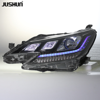 Conjunto de Faros LED JUSHUN para Toyota Reiz Mark X 2013-2017, Luces de Circulación Diurna, Faros Adaptativos, Conexión Plug and Play