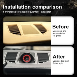 NaviHua Nuevo para Porsche Macan 2014-2021, Reloj Cronómetro LCD Central para el Tablero Interior del Automóvil, Brújula, Reloj Electrónico Automático - Product Image 5