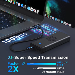 Nouvel adaptateur convertisseur USB3.1 Type-C en aluminium pour SSD M.2, boîtier de disque dur à semi-conducteurs - Product Image 5