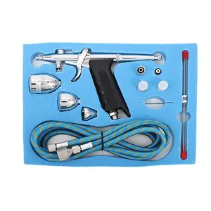 Kunden spezifische Dual-Action Airbrush Paint Tool Spritzpistole Tragbare Body Face Airbrush Pistole für Bastel malerei
