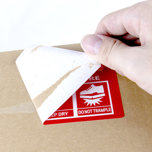 Fabricant vente en gros à <span class=keywords><strong>bas</strong></span> prix étiquette d'avertissement <span class=keywords><strong>fragile</strong></span> étanche bâton fort rouleau d'autocollant de transport de colis express - Product Image 6