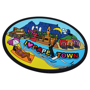 Aimant de réfrigérateur en papier imprimé offset en PVC souple, aimant de réfrigérateur souvenir personnalisé promotionnel - Product Image 4