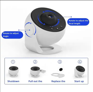 Dự Án Mới 360 Độ Thiên Hà Chiếu Trái Đất Mặt Trăng Chiếu Ánh Sáng 12 Trong 1 Ánh Sáng Ban Đêm Thiên Hà Chiếu Đầy Sao Chiếu - Product Image 6