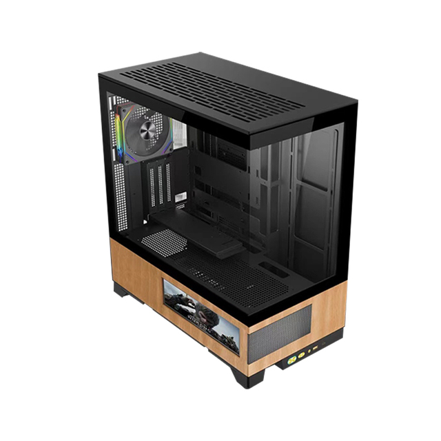 Wood Full Tower Gaming Pc Case White Gaming Casing Pc Cabinet M-ATX ATX Computer Cases Towers Case PC Gamer Cabinet