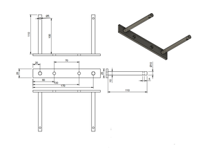Nhà Máy Trực Tiếp Bán Chất Lượng Cao Hidden Sắt Tường Kệ Hỗ Trợ Nhiệm Vụ Nặng Nề Kim Loại Màu Đen Nổi Gỗ Mù Kệ Khung - Product Image 6