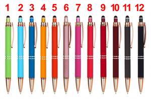 Bolígrafo de Metal con Punta Táctil y Bola de Goma Suave, Personalizable con Logotipo Grabado Láser, Ideal para Regalo, Venta al Por Mayor - Product Image 6