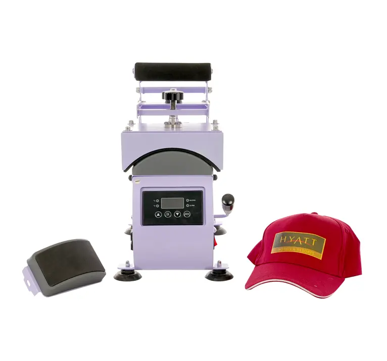 Hot Sale Customize OEM ODM Manual Purple Heat Machine Cap Heat Press