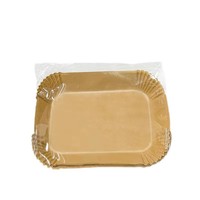 Papier de cuisson pour friteuse à air, antiadhésif, double face, jetable, écologique, résistant au four, 100 pièces, carré, rond, pour pizza et aliments
