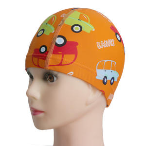 Gorro <span class=keywords><strong>de</strong></span> baño con estampado floral para niños, gorro <span class=keywords><strong>de</strong></span> natación <span class=keywords><strong>de</strong></span> LICRA y nailon <span class=keywords><strong>de</strong></span> colores - Product Image 1