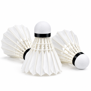 Volante de Bádminton de Pluma de Ganso, Ligero, Nivel de Torneo, Vuelo Estable para Entrenamiento y Competición - Product Image 4