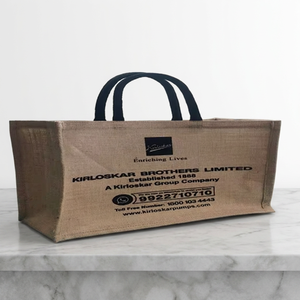 Bolsa de Yute Resistente de Primera Calidad al por Mayor con Asa Negra, Bolsa de Regalo Ecológica y Sostenible para Uso Diario en Compras - Product Image 3