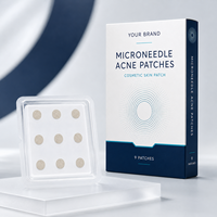 Patch anti-acné hydrocolloïde à micro-aiguilles dissolvant l'acide salicylique OEM, formule personnalisée, pour l'acné en phase précoce
