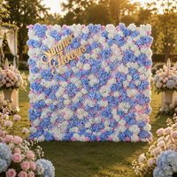 Nouvelle Murale de Fleurs Artificielles en Soie Suspendue 2024 pour Décorations de Mariage et d'Intérieur