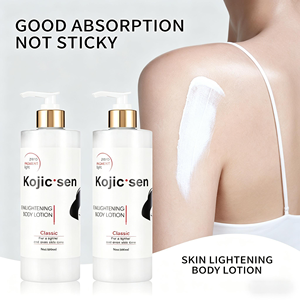 Lotion éclaircissante hydratante pour le <span class=keywords><strong>visage</strong></span> et le corps à l'acide kojique, marque privée, 500 ml, pour tous types de peau, éclat sain, 500 ml - Product Image 4