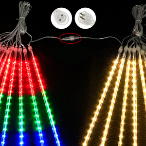 Waterdichte Meteorenregen Regenbuizen 110V 220V <span class=keywords><strong>Led</strong></span> <span class=keywords><strong>String</strong></span> Licht Voor Kersttuin Decoratie <span class=keywords><strong>Led</strong></span> Festival Verlichting - Product Image 1