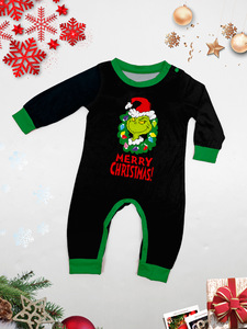Conjunto de Pijamas em Família Merry Grinchmas, Roupas de Dormir para o Natal para Mãe, Pai, Crianças e Bebê - Product Image 6
