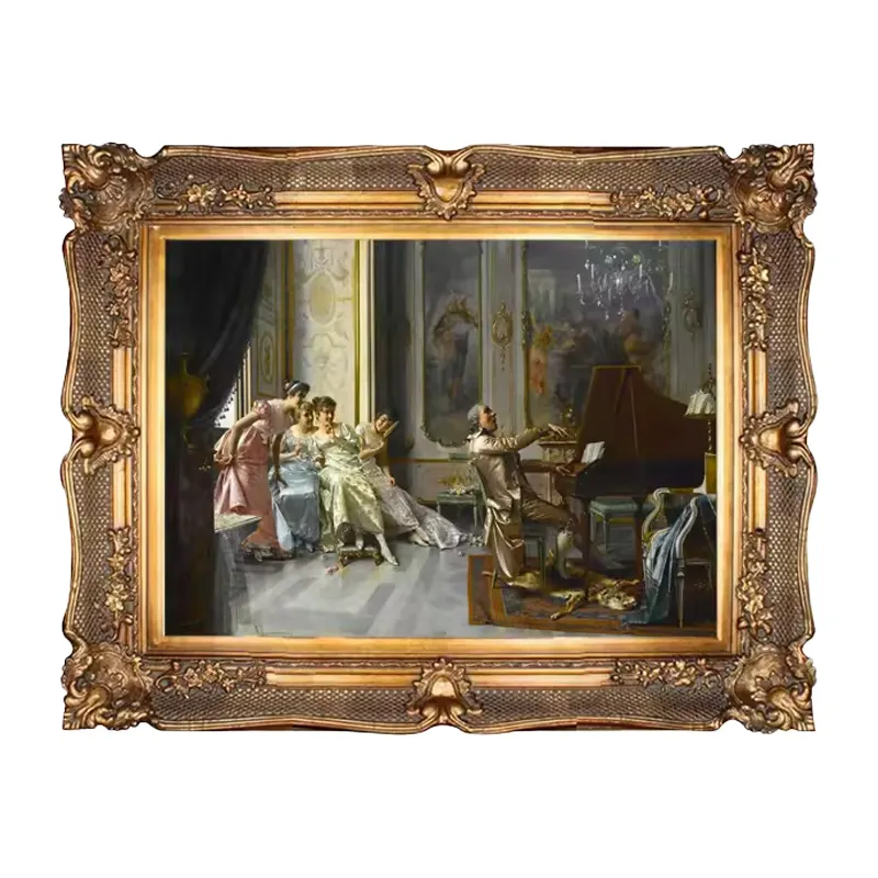 Museum quality home wall decor luxury frame custom figure handmade oil paintings