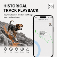 Traceur GPS étanche 4G+2G en ABS avec géofencing pour chiens de chasse : Traceur GPS intelligent pour animaux de compagnie (vente en gros)