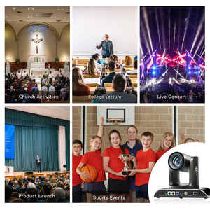 एनडी एंड ऑटो ट्रैकिंग के साथ 4k 20x ज़ूम ptz कैमरा, लाइव स्ट्रीमिंग/वीडियो कॉन्फ्रेंसिंग के लिए जॉयस्टिक कंट्रोलर - Product Image 5