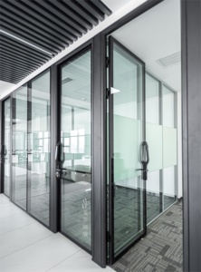 Parete divisoria dell'ufficio di progettazione moderna ultime pareti di vetro temperato per uso interno del magazzino dell'ufficio - Product Image 4