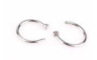 Nez Piercing Bijoux Faux Anneau de Nez 2021 Gros Acier au Titane Personnalisé 5g Sac D'opp Facile En Alliage Anneaux de Nez et Goujons