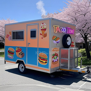 Carrito Móvil Romántico Vintage 2025 con Remolque de Comida y Certificación CE - Product Image 2