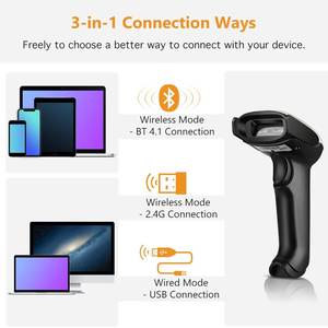 Escáner de Código de Barras Manual EVNVN 1D 2D Inalámbrico 2.4G con Interfaz Bluetooth USB para Supermercados, Tiendas y Almacenes - Product Image 5