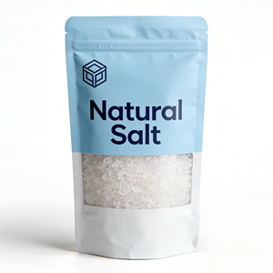 Custom Resealable Stand Up Zipper <b>Bag</b> For Gourmet Sea Salt Smell Proof Small Ziplock Packaging Pouch - Product Image 1