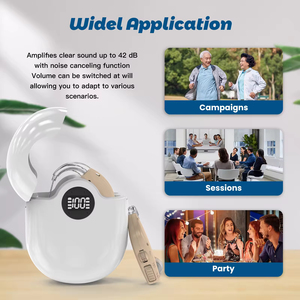 Écouteurs intra-auriculaires ORT 312T avec indicateur de batterie numérique pour aides auditives Bluetooth BTE OTC - Product Image 6
