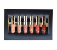 BEAUTY GLAZED 6 Warna Set Lipstik Matte Tahan Air Tahan Lama Lip Gloss Nude Velvet Pigment Batom Riasan Bibir Fashion Wanita