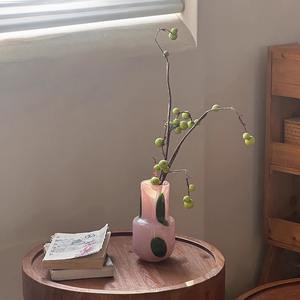 Jarrón Fenton de cristal de PC de color jade, adorno de sala de estar de clase alta para arreglos florales acuáticos, floristería decorativa de lujo - Product Image 4