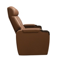 Fauteuil de cinéma double VIP en cuir sur mesure de luxe, canapé de cinéma, mobilier