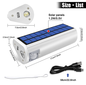 Lampe de camping solaire LED portable, rechargeable par USB, chargeur de téléphone portable, étanche IP65, 600LM, utilisation en <span class=keywords><strong>jardin</strong></span> - Product Image 4