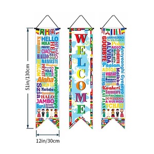 Banderas <span class=keywords><strong>de</strong></span> Boda Rojas con Doble Símbolo <span class=keywords><strong>de</strong></span> Felicidad para Decoración <span class=keywords><strong>de</strong></span> Puerta en Recepciones - Product Image 4