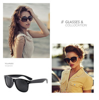 Anti-myopie astigmatisme Fatigue trou d'épingle lunettes Vision Correction lunettes avec trous pour hommes femmes amélioration de la vue