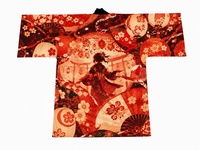 Cosplay Harajuku, impression par sublimation personnalisée, kimono japonais, cardigan, costume Haori, kimono Happi, manteau