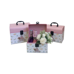 2024 Día de San Valentín logotipo personalizado lindo conejito maleta cuadrado flor Cajas de Regalo para <span class=keywords><strong>arreglos</strong></span> de ramo - Product Image 3