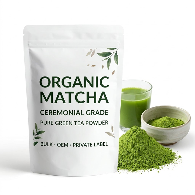 Wholesale Organic Matcha Green Tea Powder Ceremonial Grade Pure Matcha Bulk OEM Private Label