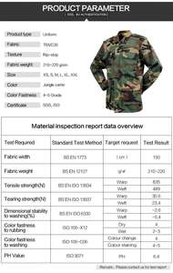 Uniformes de combat tactiques ACU BDU en camouflage tissé respirant sur mesure - Product Image 2