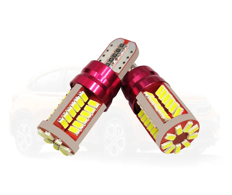 超高輝度19446W5W自動インジケーター幅ライトT1057smd 57led 4014T10led電球canbusカーサイドウェッジライト自動車